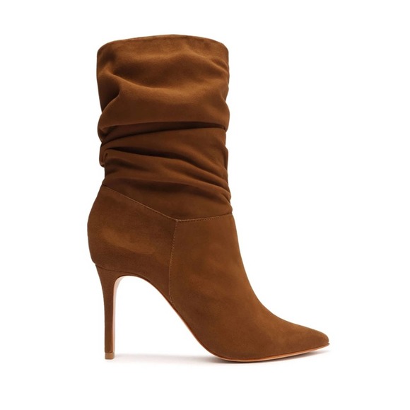 Schutz Ashlee Slouch Suede boot Size 8.5 Bear color - Picture 1 of 5